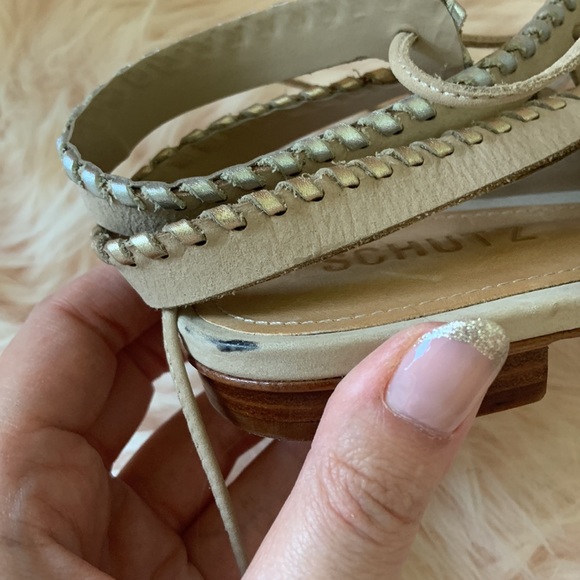 BNWOT Schutz Jerri Lace-up Sandals - Picture 6 of 6
